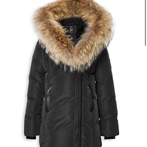 Girls Black Mackage Fur